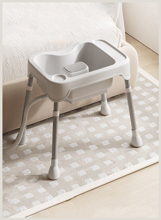 Hair Washing Basin, Hairwashing Tray, Mobile Adjustable Height Hair Washing Basin for Bedridden & Elderly, Portable Shampoo Bowl for Home Use with  Drain Hose, Hair Washing Station for Seniors, Pregnant Women, Baby - Image 3